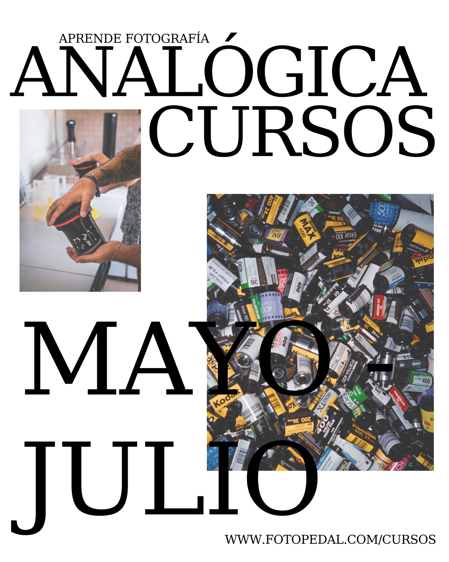 Taller de un día: Revelado en Blanco & Negro (Mayo 24)