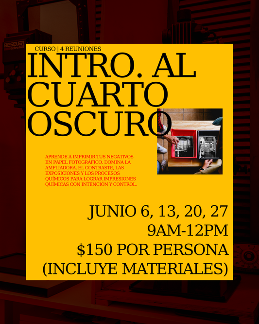 Curso: Introducción Impresión B&W en el Cuarto Oscuro (Junio)