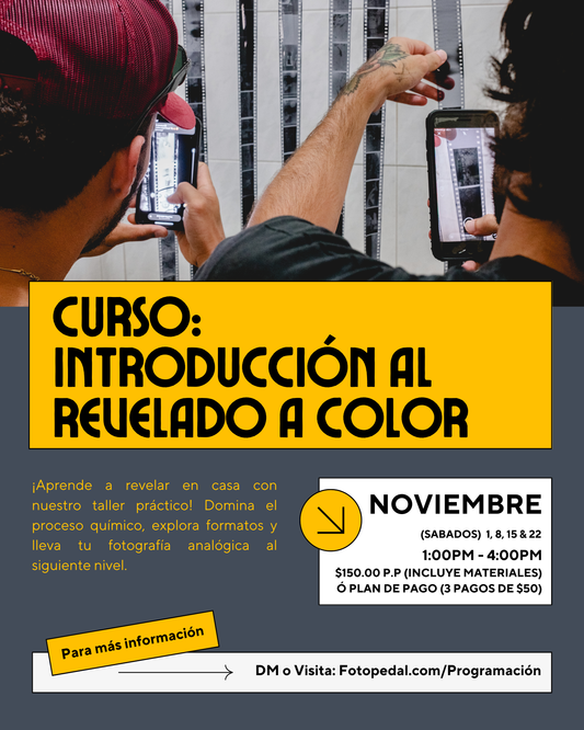 Curso: Introducción al revelado a color (Noviembre)